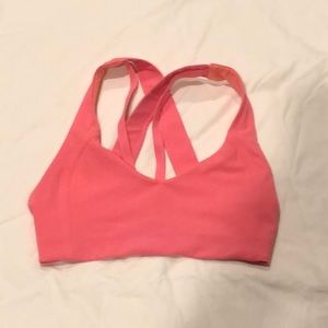 Lululemon sports bra, salmon pink, great condition